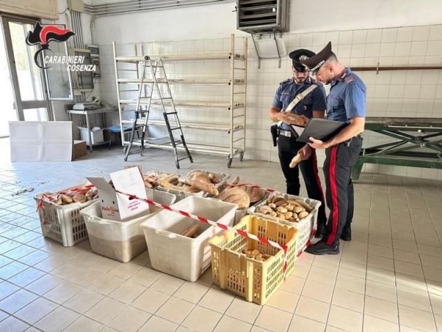 Carenze igienico-sanitarie, sospesa attività panificio nel Cosentino.