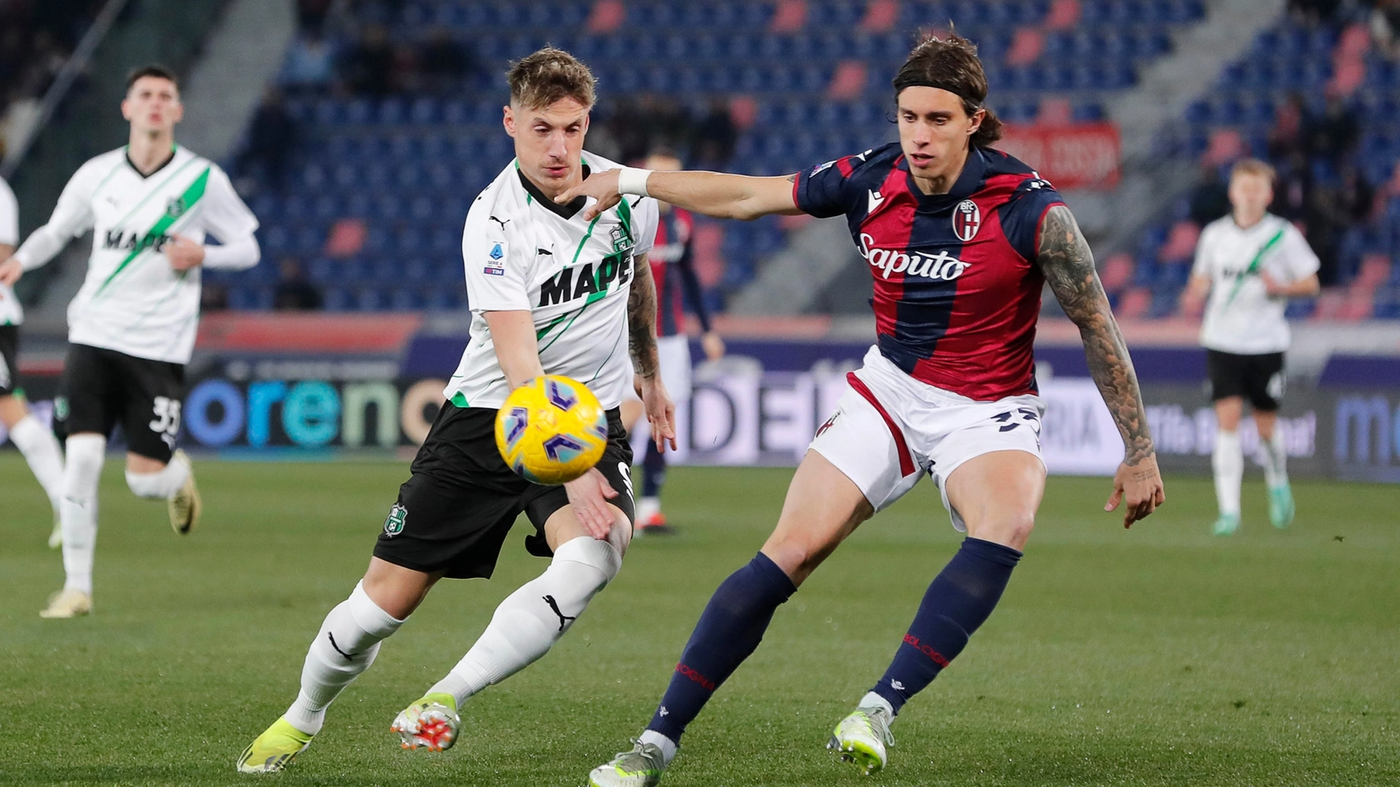 adn24 il bologna ne fa 4 al sassuolo e torna in corsa per leuropa highlights