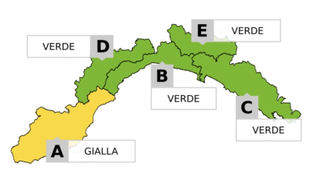 adn24 liguria | arpal ha emesso allerta gialla idrologica