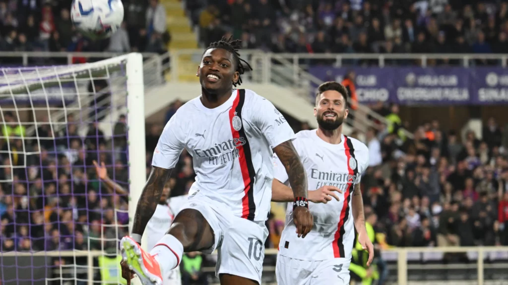 adn24 serie a fiorentina milan 1 2 secondo posto blindato