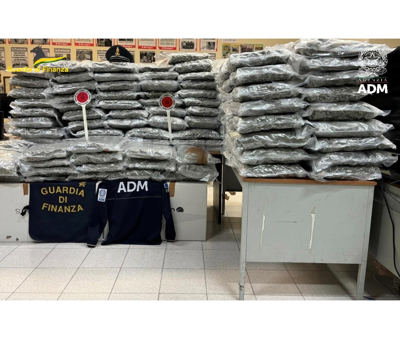 adn24 roma | maxi sequestro di droga al porto di civitavecchia