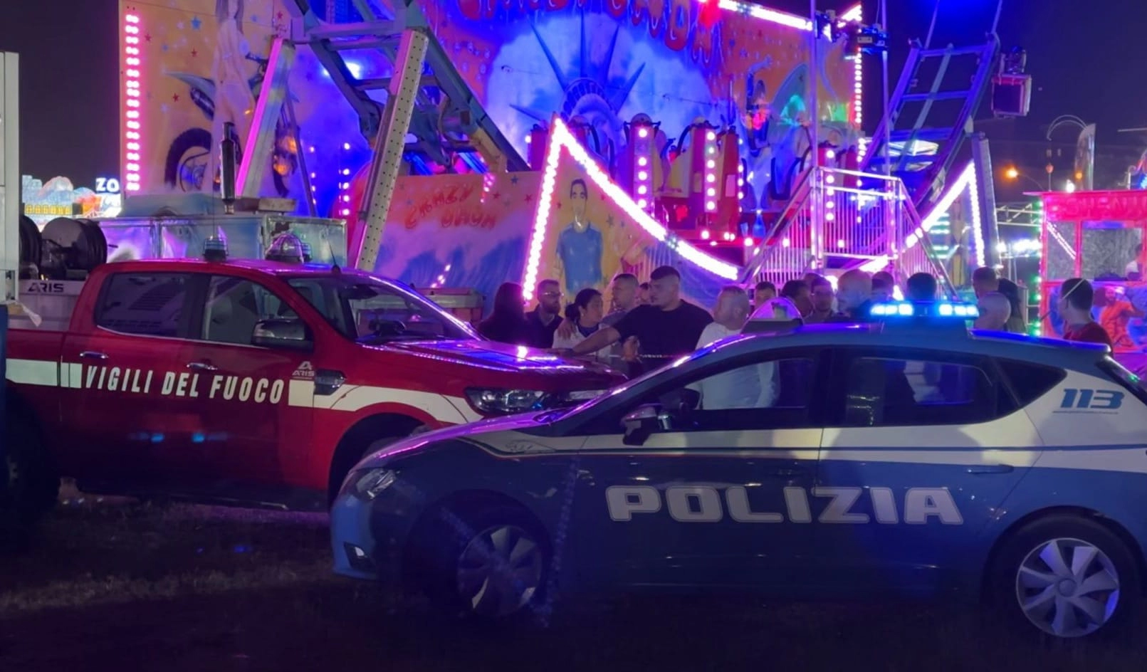 adn24 san severo fg | incidente alla giostra durante festa patronale 9 feriti 2 gravi