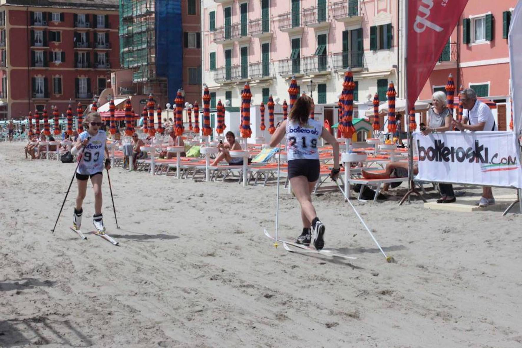 adn24 laigueglia sv torna lo sci di fondo on the beach con campioni e squadre da tutta italia pro airc