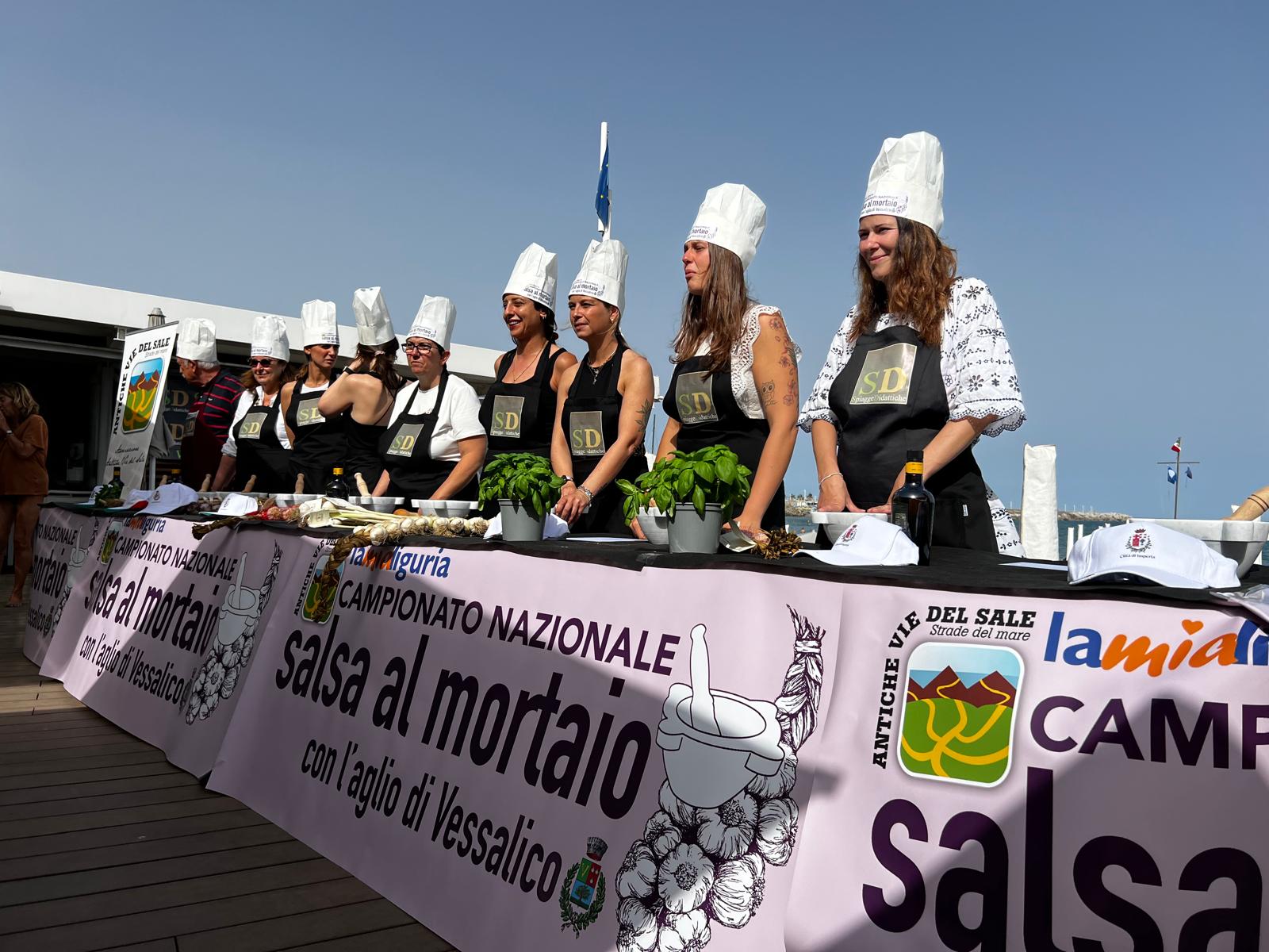 adn24 imperia | giorgia canetti vince la tappa di selezione del campionato di salsa al mortaio con laglio di vessalico