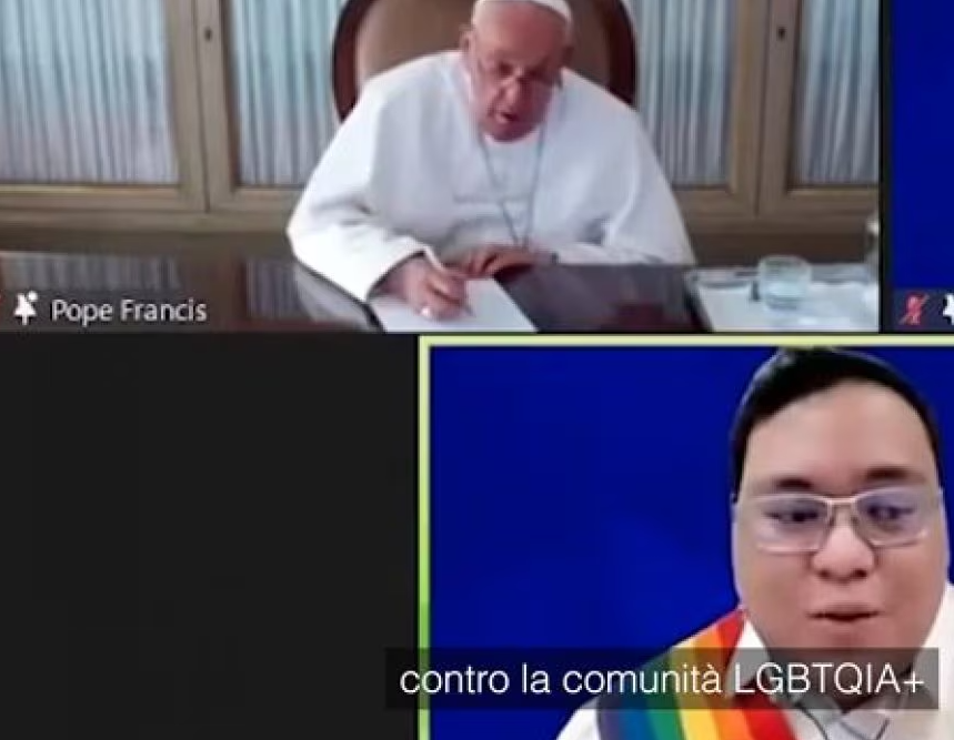 adn24 studente filippino chiede a papa francesco di smettere con le offese alla comunità lgbtq+