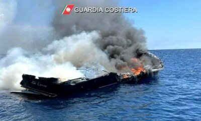  ‣ adn24 yacht affonda dopo incendio: senatrice craxi e passeggeri salvati dalla guardia costiera