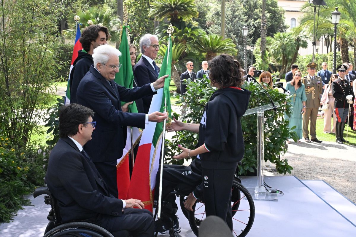 adn24 mattarella alla cerimonia inaugurale delle paralimpiadi