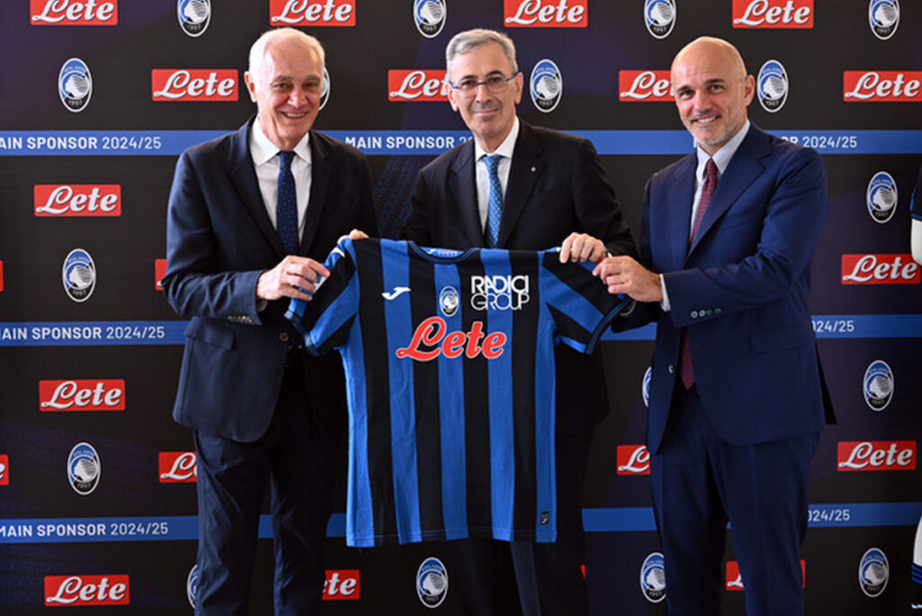 adn24 acqua lete main sponsor dellatalanta per tre stagioni