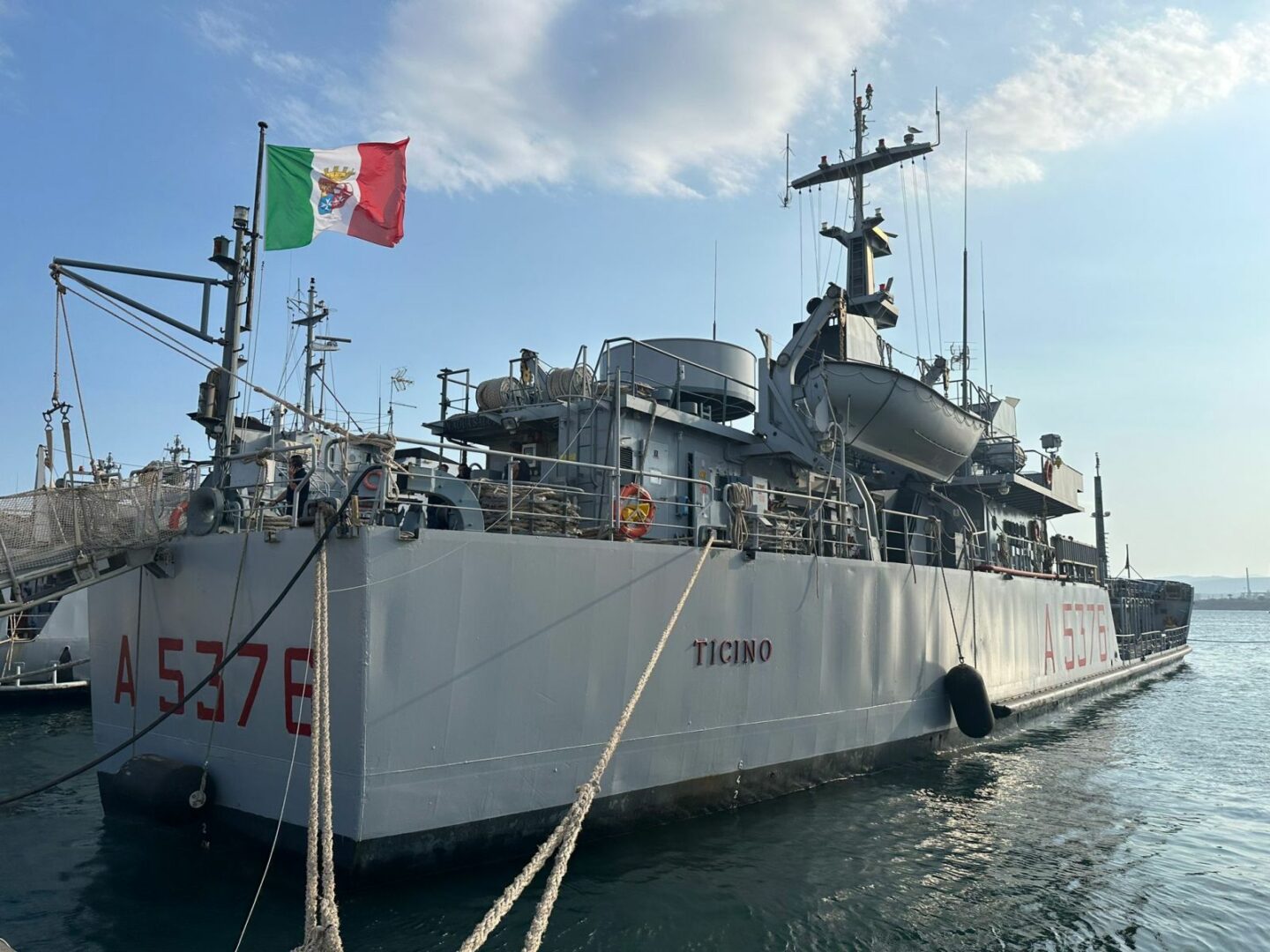 adn24 emergenza siccità la nave ticino diretta a licata con 1200 metri cubi dacqua