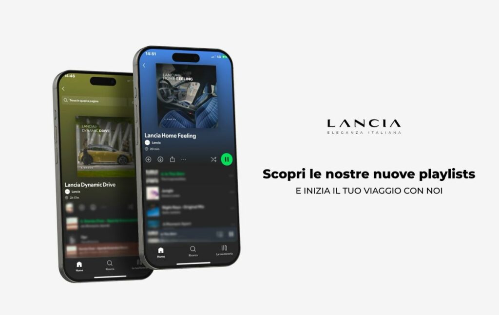 adn24 nuova lancia ypsilon due playlist dedicate su spotify