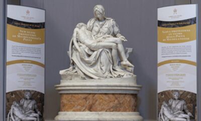  ‣ adn24 al via sotituzione diaframma di protezione della pietà di michelangelo