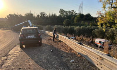  ‣ adn24 roma | furgone finisce fuori strada durante un inseguimento: morto un uomo