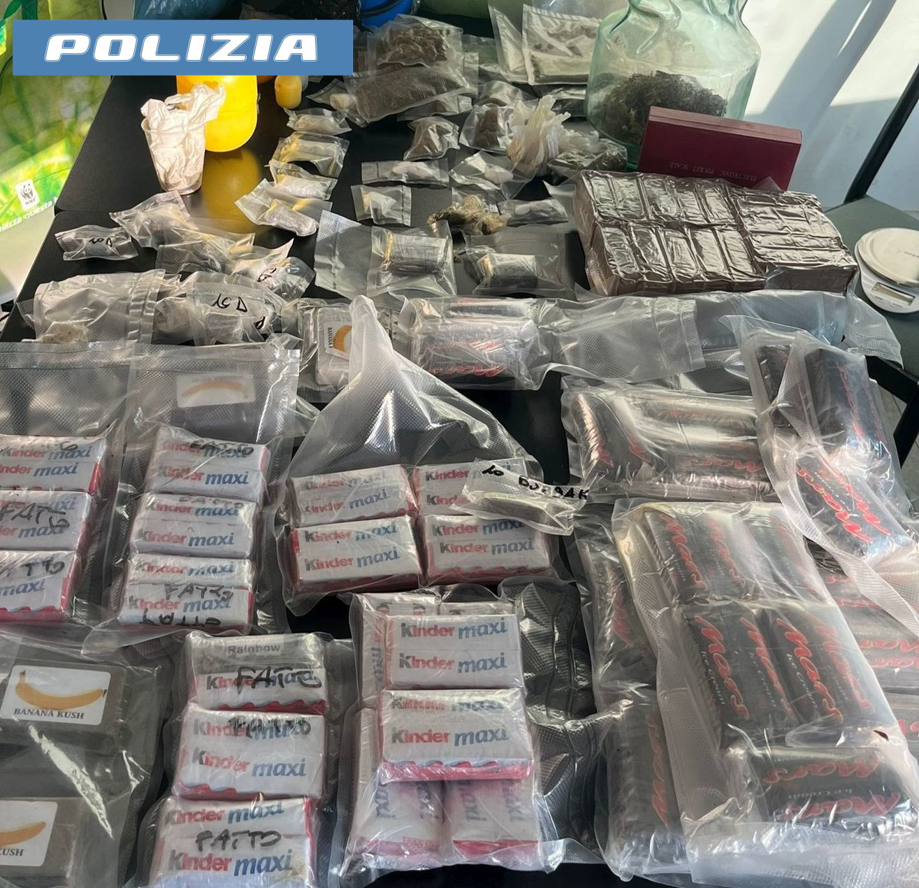 adn24 anzio nettuno roma | sequestrati oltre 8 kg di droga camuffata da snack arrestato 42enne