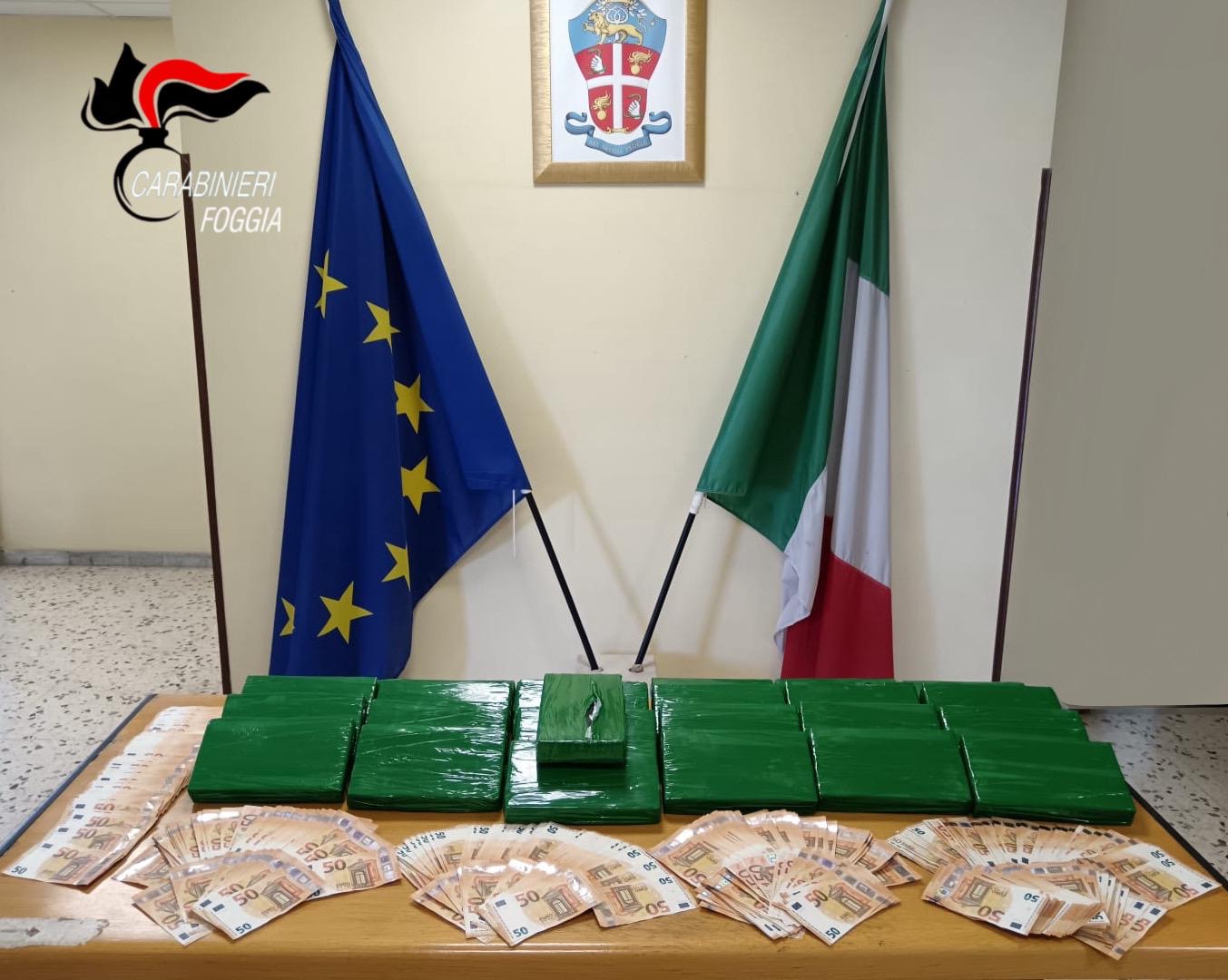 adn24 foggia | arrestati 3 corrieri della droga e sequestrati 25 kg di cocaina