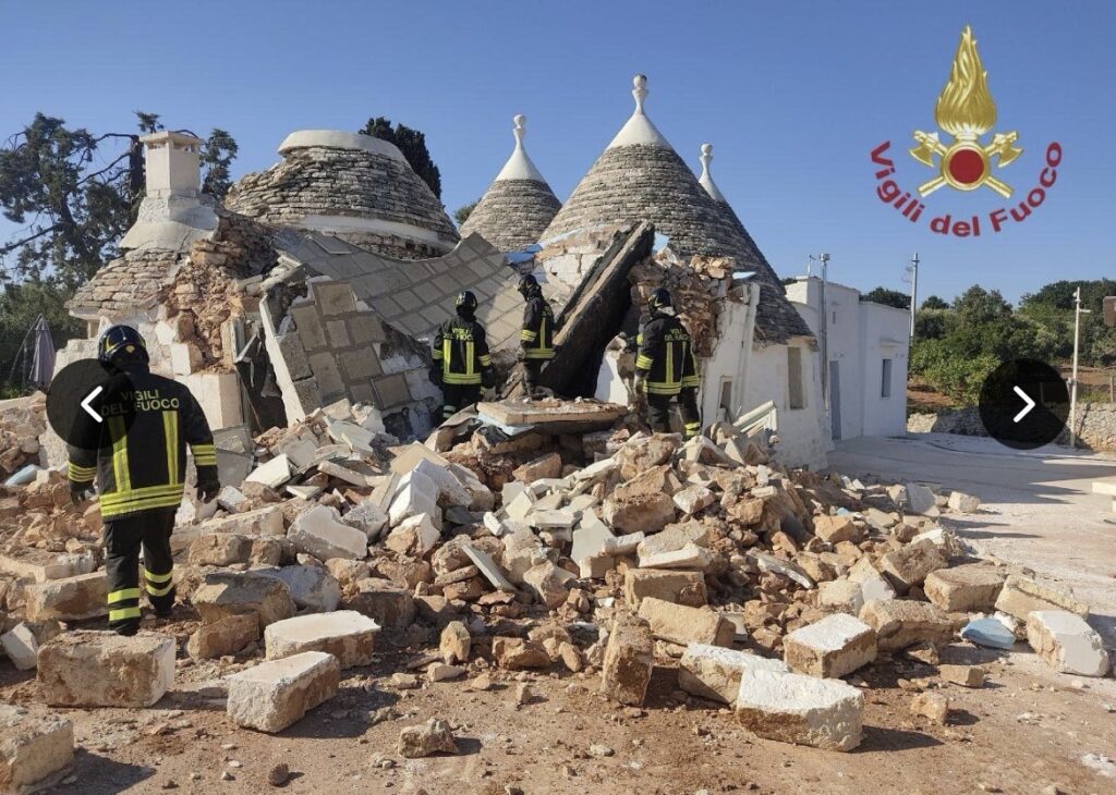 adn24 brindisi | esplosione in un trullo a cisternino muore un uomo ferita una donna