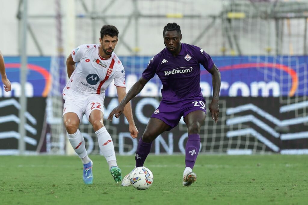 adn24 monza avanti di due gol fiorentina 2 2 al 96 con gosens