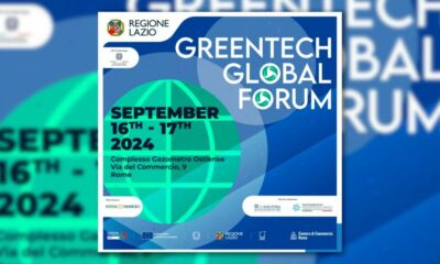 adn24 imprese il 16 e 17 settembre a roma il greentech global forum