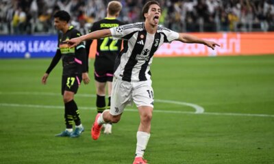 adn24 juve psv 3 1 allesordio in champions eurogol di yildiz