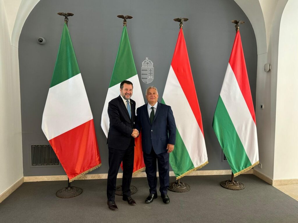 adn24 salvini incontra orban a budapest