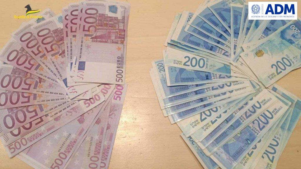 adn24 albenga sv | in viaggio sullaereo con 55 mila euro in contanti sequestro del denaro e tre multati