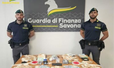 adn24 savona | traffico di stupefacentiarrestato un soggetto e sequestrati hashish cocaina e 23000 mila euro in contanti video