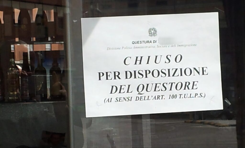 adn24 vicenza | chiusura temporanea di un bar a trissino