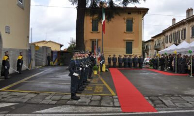 adn24 ad arezzo inaugurato il largo fiamme gialle per celebrare il 250° anniversario della guardia di finanza