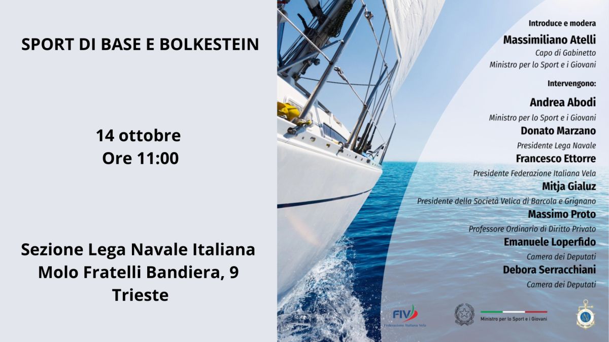 adn24 sport di base e bolkestein incontro a trieste il 14 ottobre