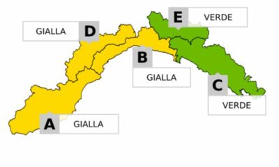 adn24 genova | allerta gialla per temporali sul centro ed il ponente della liguria dalle 8 alle 18 di domani