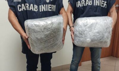 adn24 pietra ligure sv | sequestrati 10 chili di marijuana due arresti